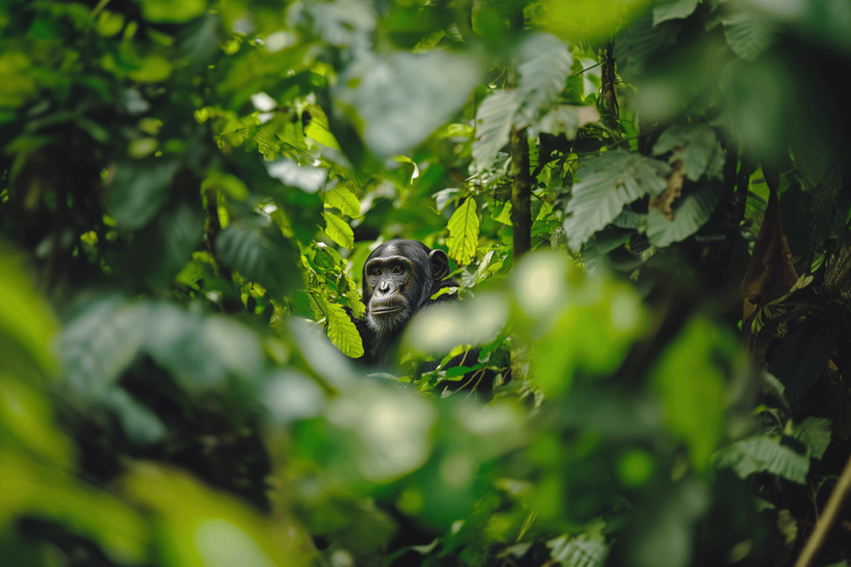 Carbon projects_ their importance and benefits_ Bulindi chimpanzee in its natural habitat_visual 2